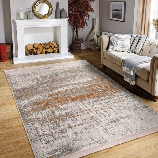 Béžový koberec behúň 80x200 cm - Mila Home-image-1