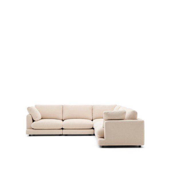 Béžová ženilková rohová pohovka Gala – Kave Home-image-2