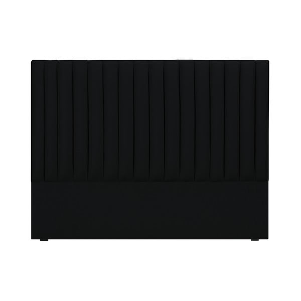 Čierne čelo postele Cosmopolitan design NJ, 200 × 120 cm