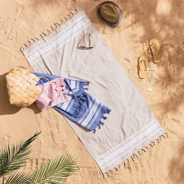 Ružová plážová osuška 150x75 cm Hammam - Catherine Lansfield-image-3