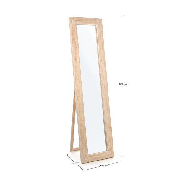 Stojacie zrkadlo s dreveným rámom 44x174 cm Tiziano – Yes Everyday-image-3