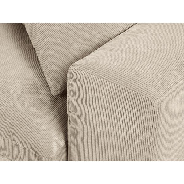 Béžová rohová časť modulárnej menčestrovej pohovky Windsor & Co Sofas Galaxy, pravý roh-image-4