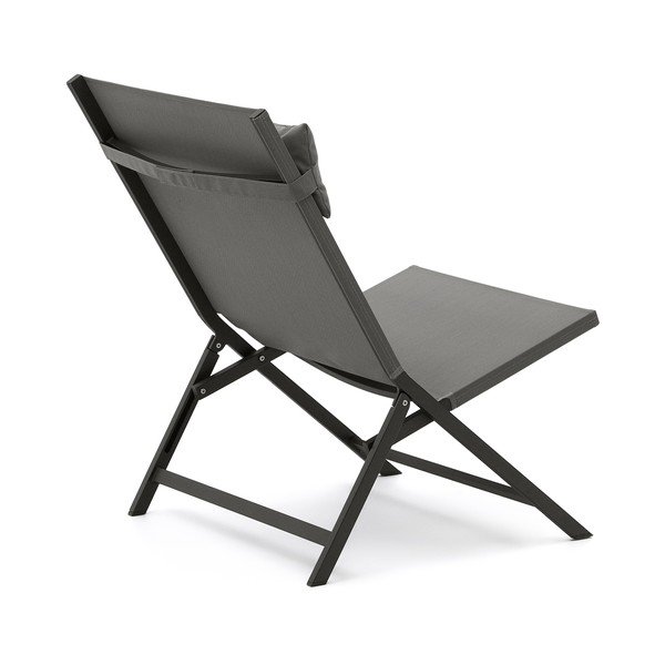 Sivé kovové záhradné kreslo Canutells – Kave Home-image-3