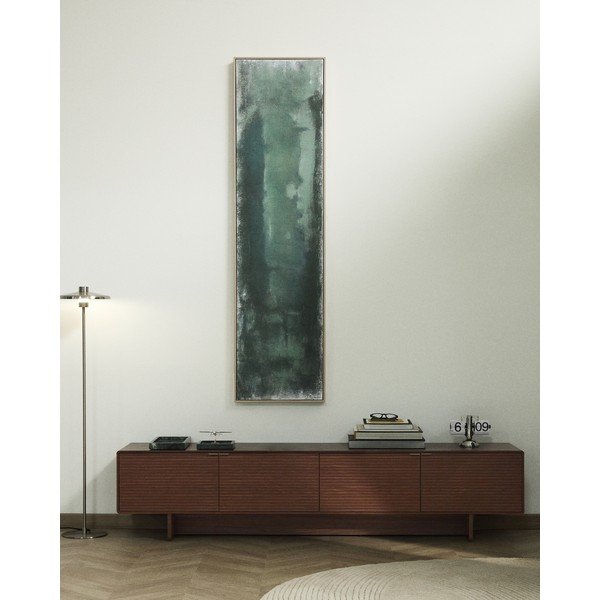 Tmavohnedý TV stolík v dekore orecha 200x46x40 cm Norlen – Kave Home-image-1