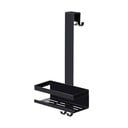 Čierna závesná kúpeľňová polička z nehrdzavejúcej ocele Bribano – Wenko