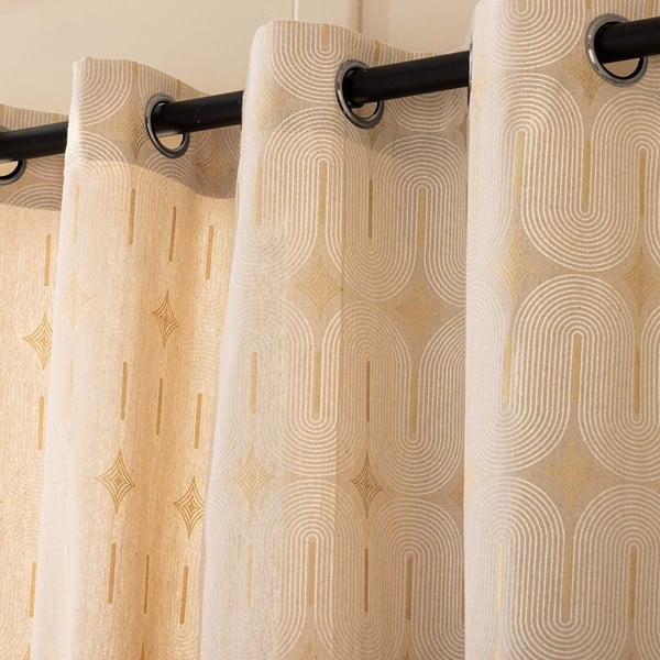 Béžový záves 140x240 cm Ondine – douceur d'intérieur-image-2
