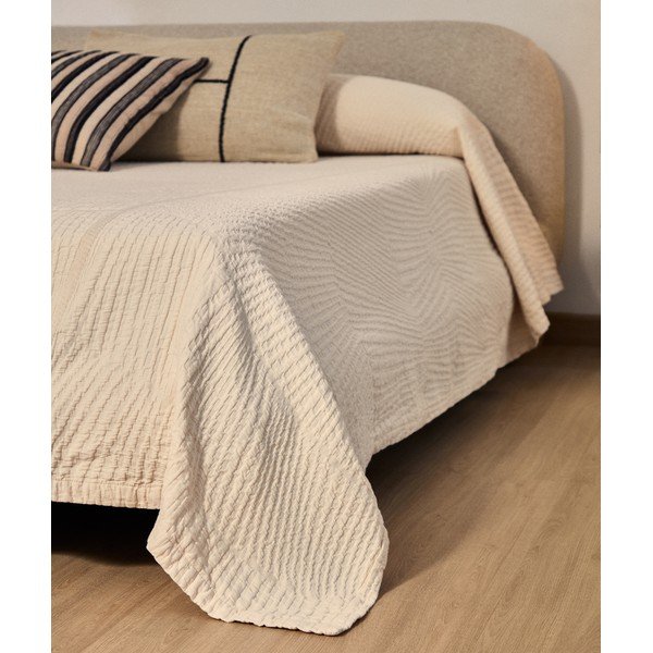Krémovobiely pléd 240x260 cm Raylo – Kave Home-image-3