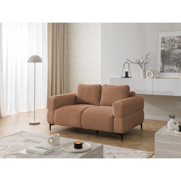Pohovka v terakotovej farbe 154 cm Helio – Ropez-image-3