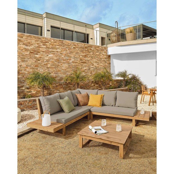 Set záhradného nábytku z akáciového dreva Kave Home Flaviina-image-1