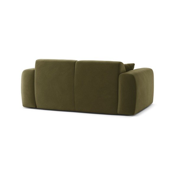 Khaki zamatová pohovka 170 cm Molino – Micadoni -image-3