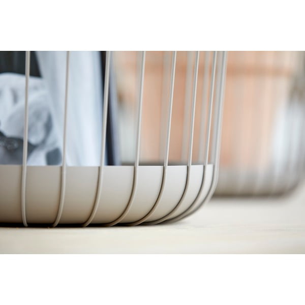 Sivý kovový úložný košík Zone Inu, ø 30 cm-image-4