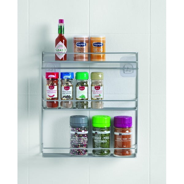 Nástenná trojposchodová polica na korenie Metaltex-image-3