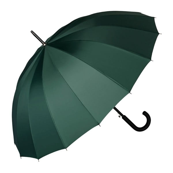 Tmavozelený dáždnik s rúčkou Von Lilienfeld Devon, ø 100 cm