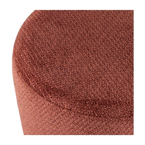 Červený taburet z textílie buklé Islen – WOOOD-image-4