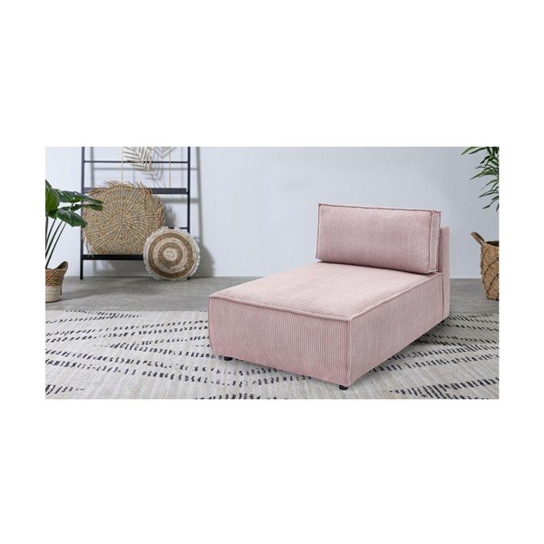 Svetloružový menčestrový modul pohovky (variabilný) Nihad modular – Bobochic Paris-image-1