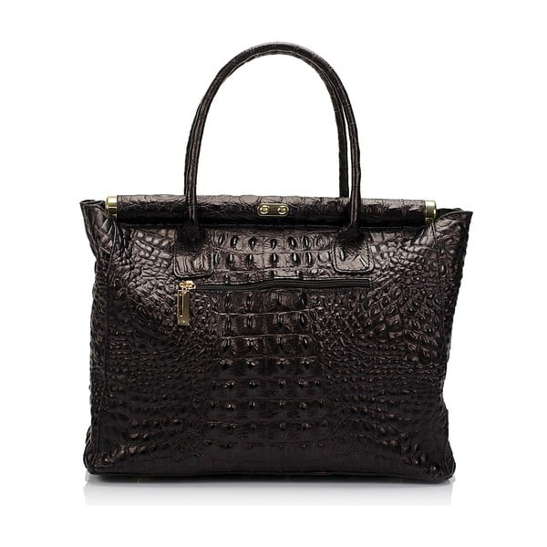 Čierna kožená kabelka Lisa Minardi Lantha-image-1