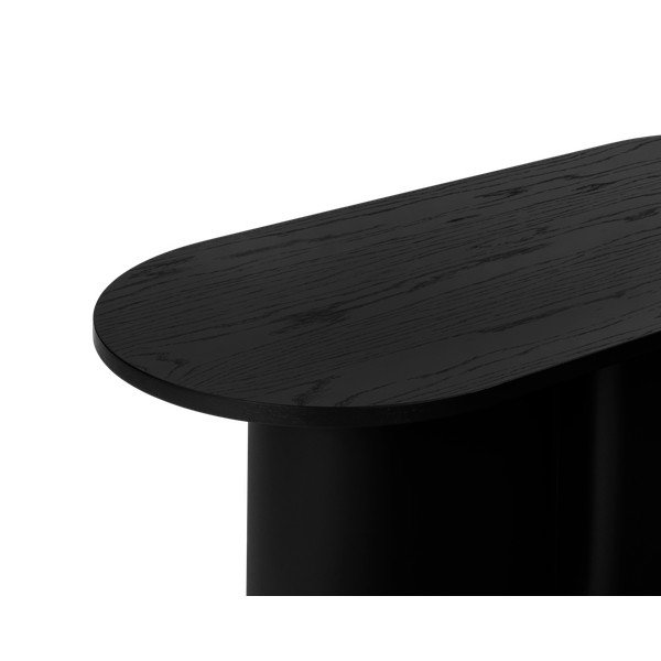 Čierny konferenčný stolík s doskou v dubovom dekore 50x115 cm Looi – noo.ma-image-4