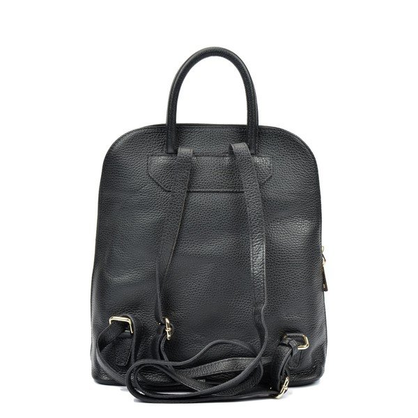 Čierny kožený dámsky batoh Renata Corsi Sofia-image-3