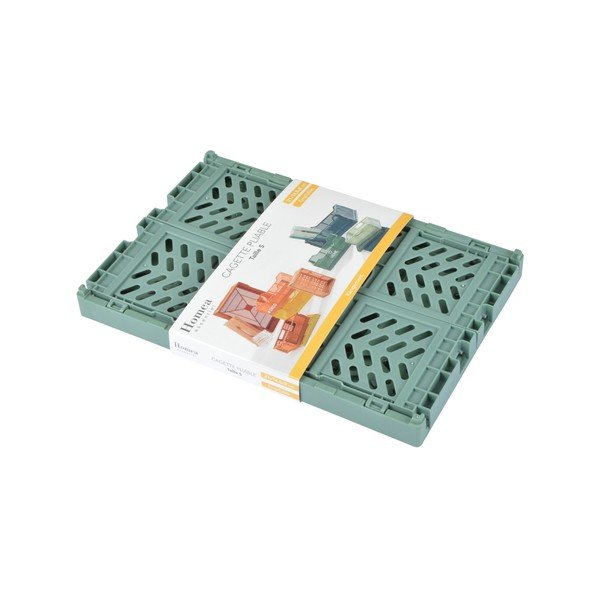 Svetlozelený plastový úložný box 21x14.5x8 cm – Homéa-image-3