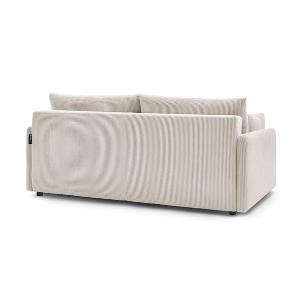 Béžová menčestrová rozkladacia pohovka 211 cm Marcel – Bobochic Paris-image-4