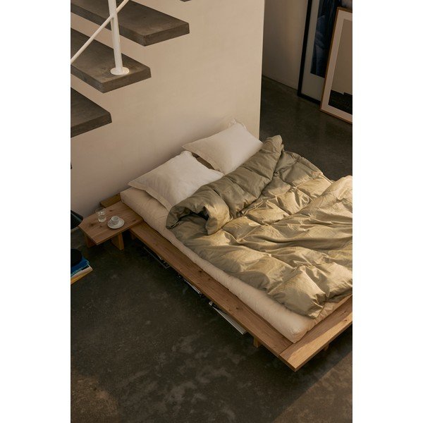 Hnedý nočný stolík z borovicového dreva Japan – Karup Design-image-1