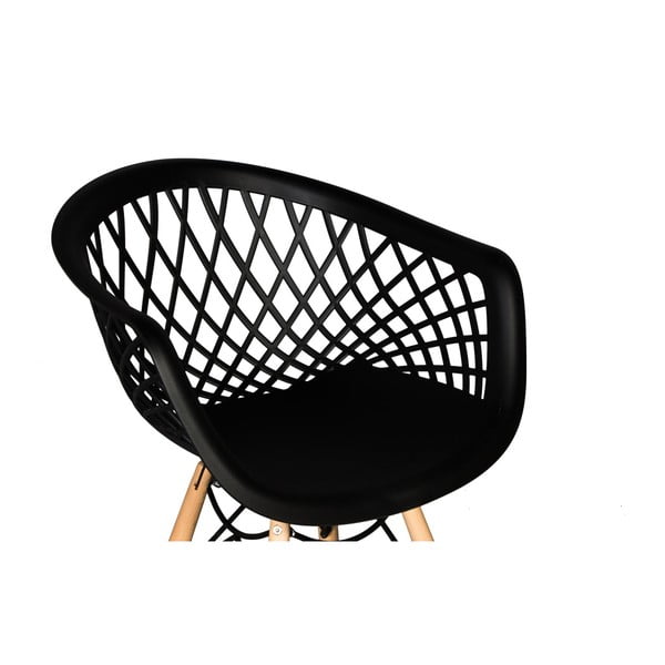 Sada 2 čiernych jedálenských stoličiek Evergreen House René-image-1