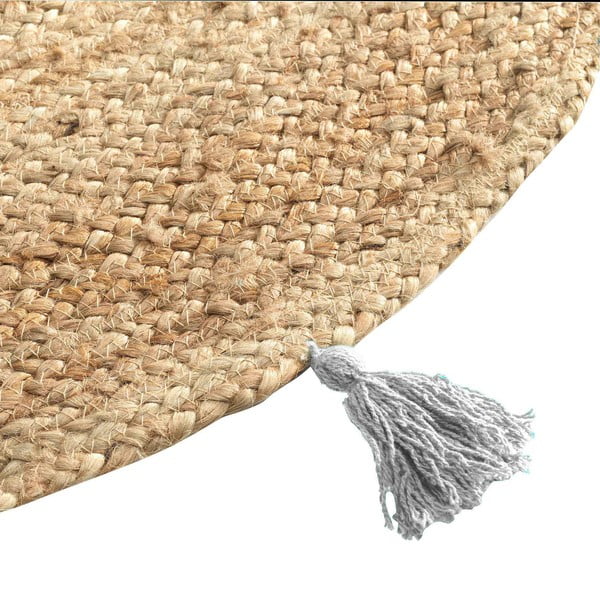 Okrúhly koberec v bielo-prírodnej farbe ø 120 cm Shira – douceur d'intérieur-image-4