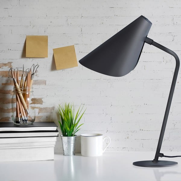 Čierna stolová lampa SULION Lisboa, výška 45 cm-image-1