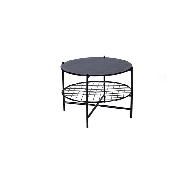 Čierny okrúhly konferenčný stolík Bonami Selection Joe, Ø 63 cm