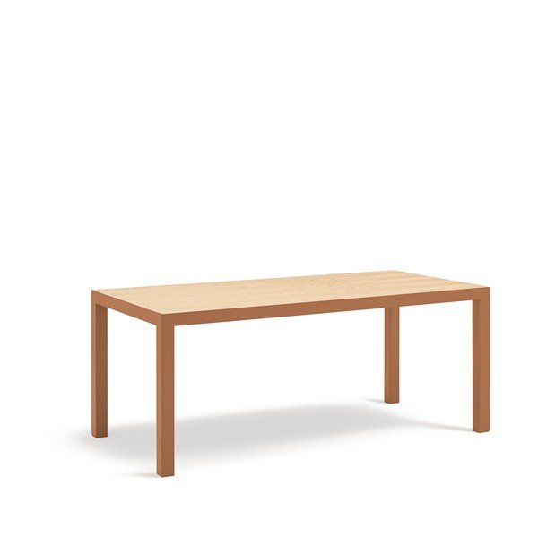 Jedálenský stôl s doskou z dubového dreva 75x180 cm Alma – Teulat-image-2