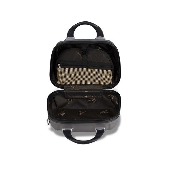 Sivý dámsky príručný cestovný kufrík My Valice SMART BAG LASSO Make Up & Hand Suitcase-image-3