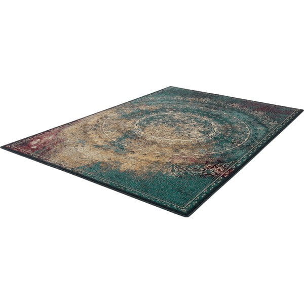 Vlnený koberec v petrolejovomodrej farbe 160x240 cm Ann – Agnella-image-4