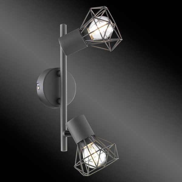 Čierne bodové svietidlo 8x25 cm Ran – Fischer & Honsel-image-2