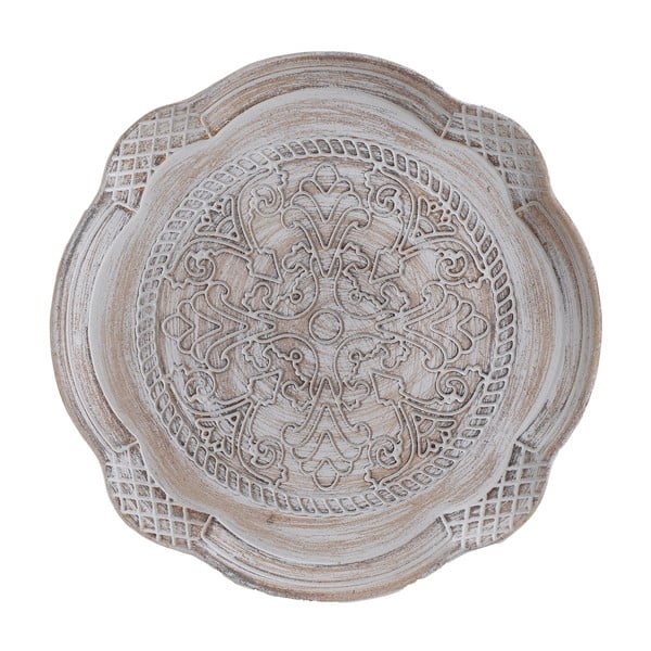 Dekoratívny tanier z brezového dreva InArt Sandra, ⌀ 34,5 cm