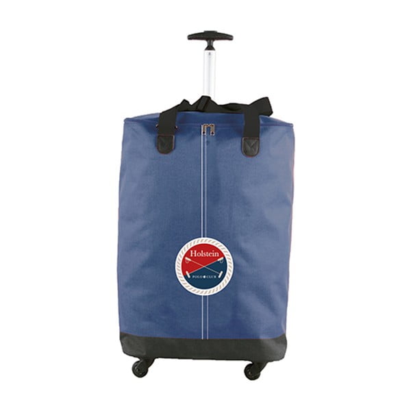 Modrá nákupná taška na kolieskach Bergner Polo, 56 l