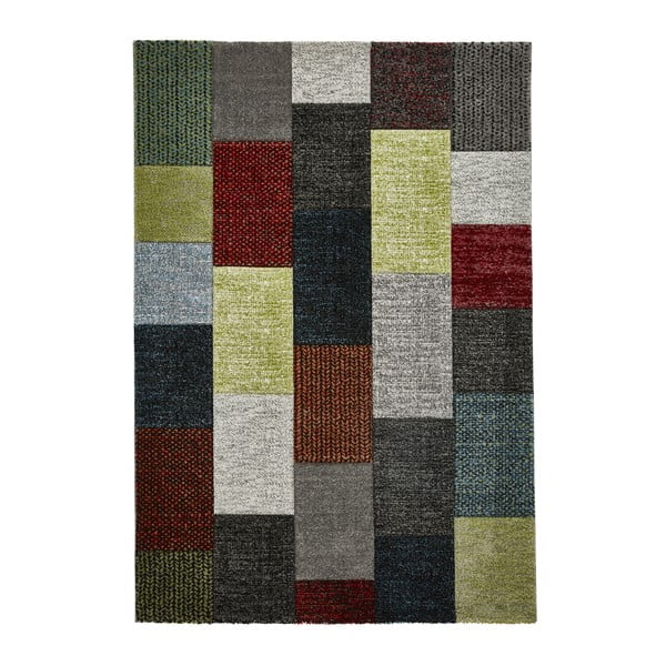 Farebný koberec s obdĺžnikovým vzorom Think Rugs Brooklyn, 120 × 170 cm