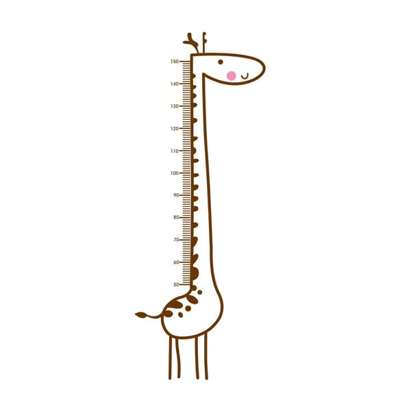 Dekoratívna samolepka Giraffe Draw, 160x59 cm