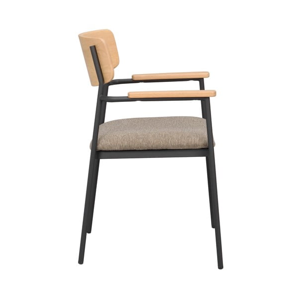 Jedálenská stolička v béžovo-prírodnej farbe v súprave 2 ks Maymont – Rowico-image-3