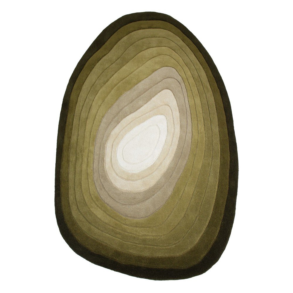 E-shop Zelený ručne tkaný vlnený koberec 160x230 cm Puddle Ombre – Flair Rugs