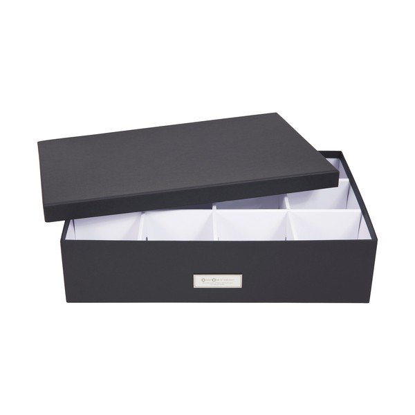 Tmavosivá škatuľa s priehradkami Bigso Box of Sweden Jakob-image-3