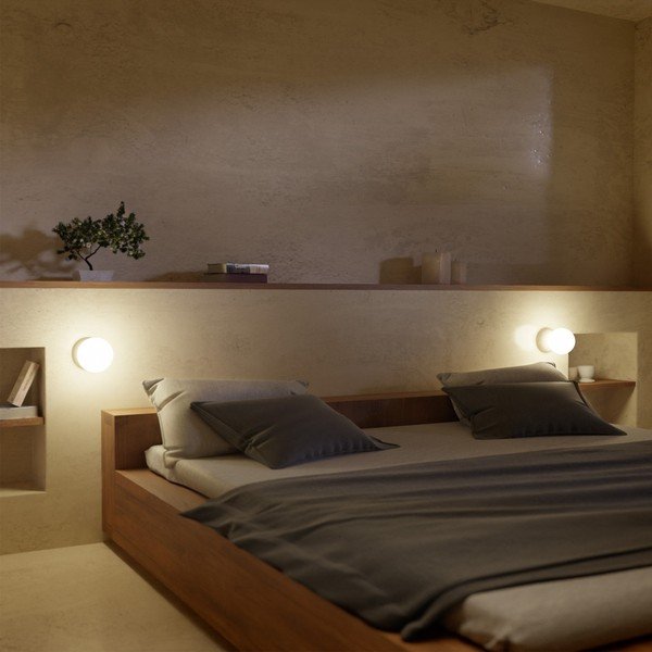 Sivé nástenné svietidlo SULION Creta, výška 10 cm-image-2