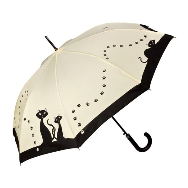 Dáždnik s rúčkou Von Lilienfeld Black Cats, ø 100 cm