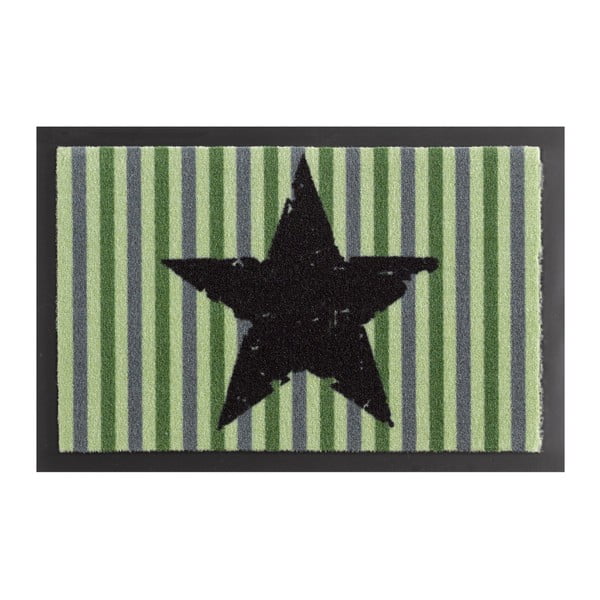 Rohožka Hanse Home STar Stripes Green, 40 × 60 cm