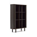 Tmavohnedá skrinka v dekore jaseňa s posuvnými dverami 110x160x40 cm Mailen – Kave Home