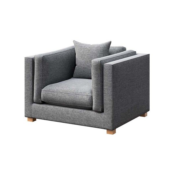 Sivé relaxačné kreslo Pomo – Ame Yens-image-2