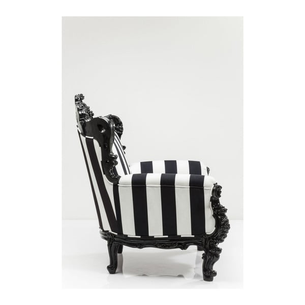 Čierno-biele kreslo Kare Design Mink-image-1