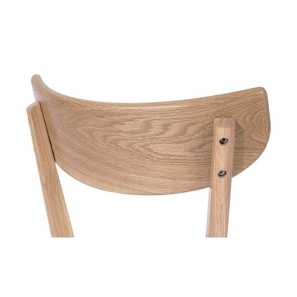 Jedálenská stolička z dubového dreva s bielym sedákom Arch - Bonami Essentials-image-4