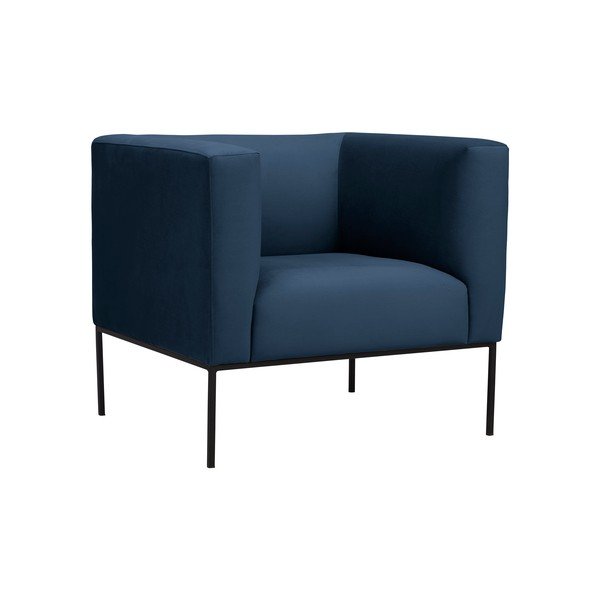 Tmavomodré kreslo Windsor & Co Sofas Neptune-image-1