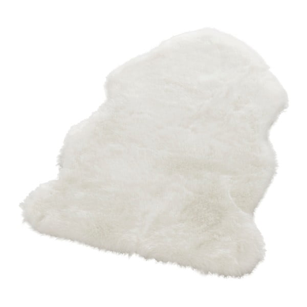 Biela umelá kožušina Mint Rugs Uni Soft, 140 × 90 cm-image-2