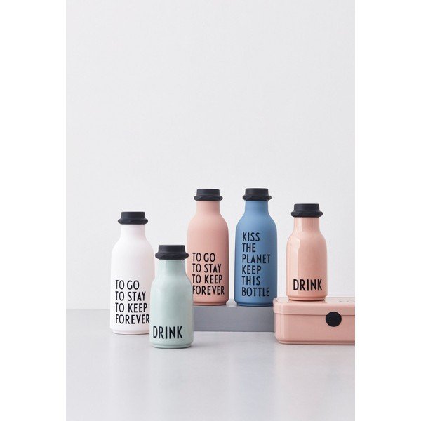 Ružová detská fľaša Design Letters Drink, 330 ml-image-4